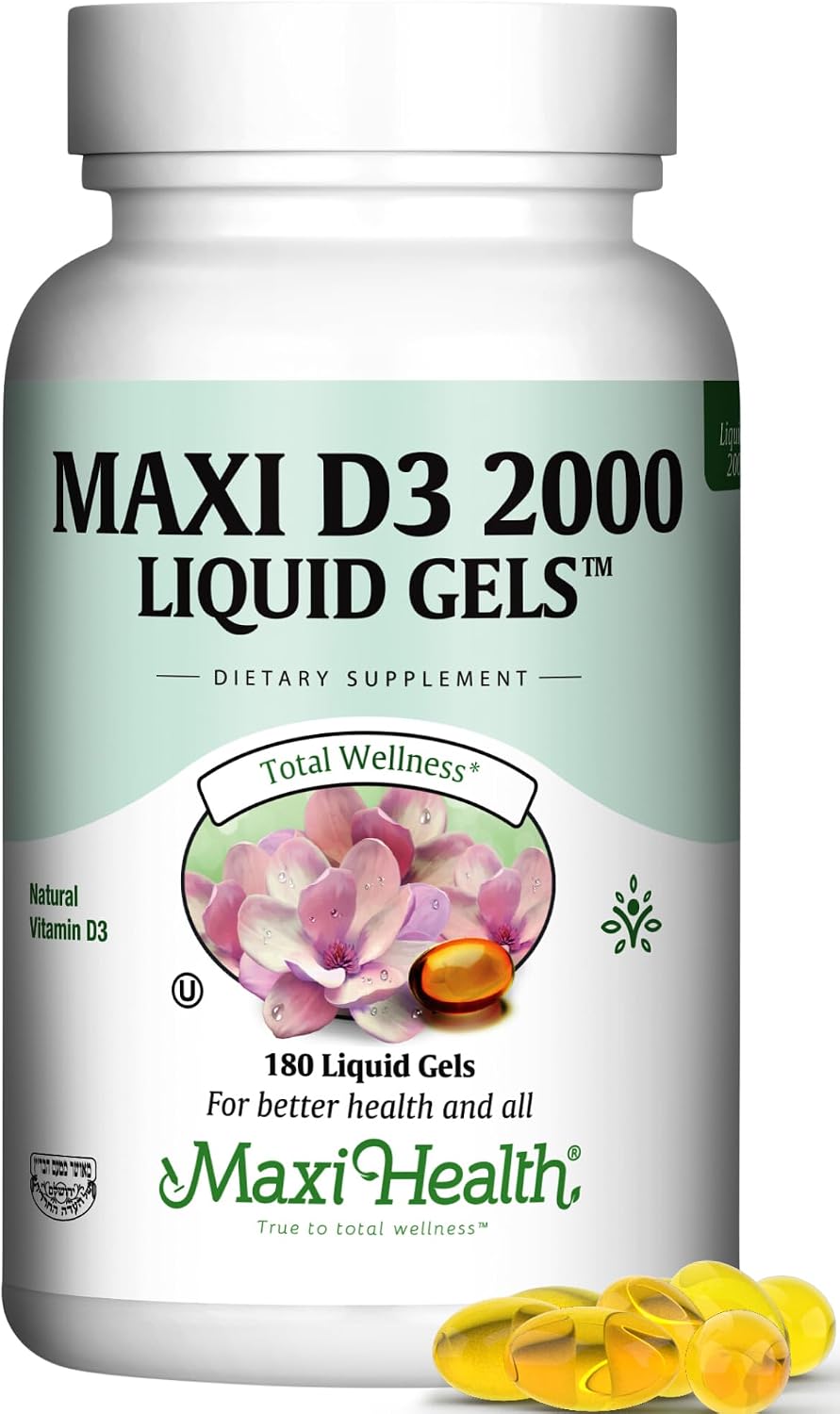 Maxi Health Vitamin D3 2000 IU Tablets – Kosher, Easy to Swallow, 90 Tablets - görsel 10