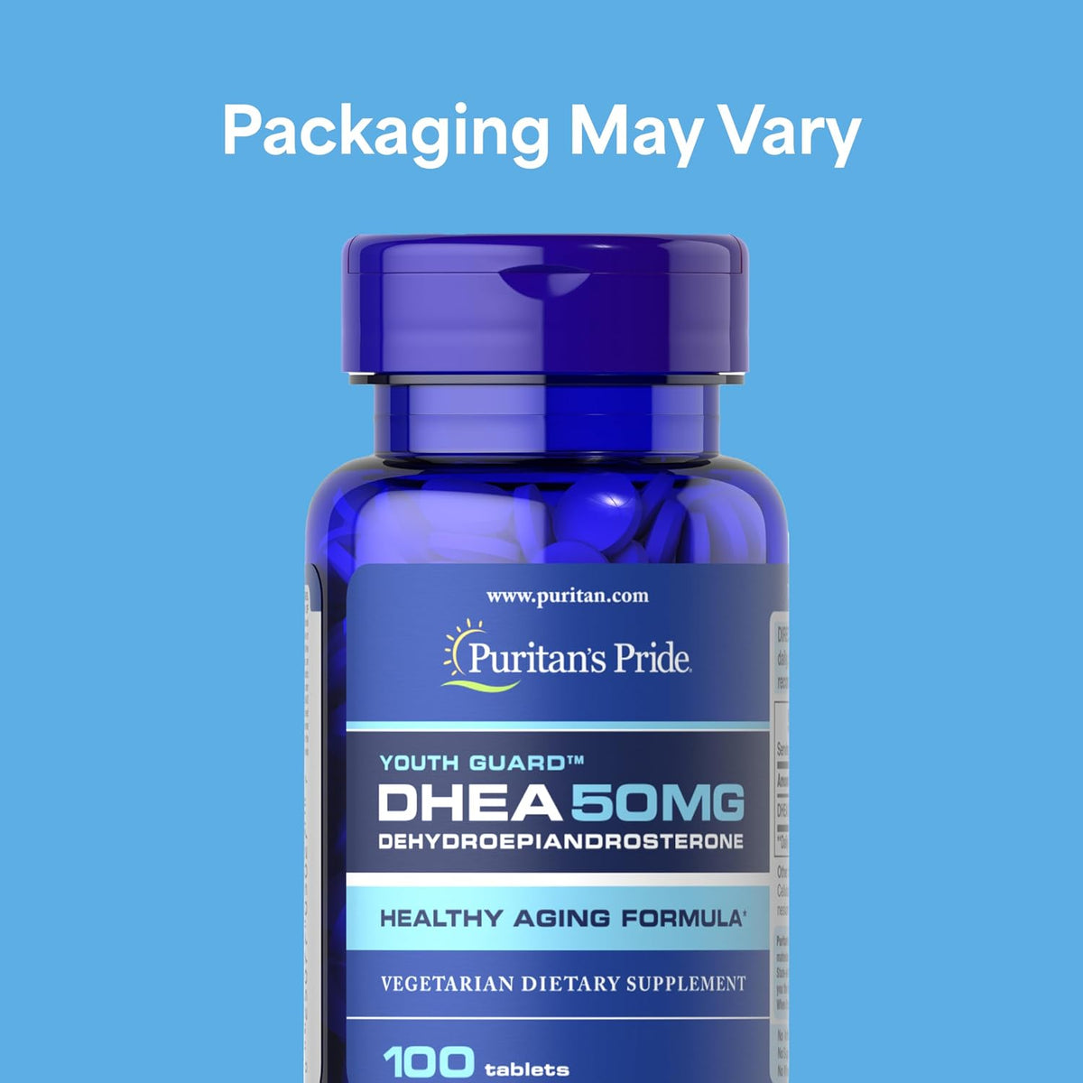 Puritan's Pride Youth Guard DHEA 50mg - 100 Tablets - görsel 2