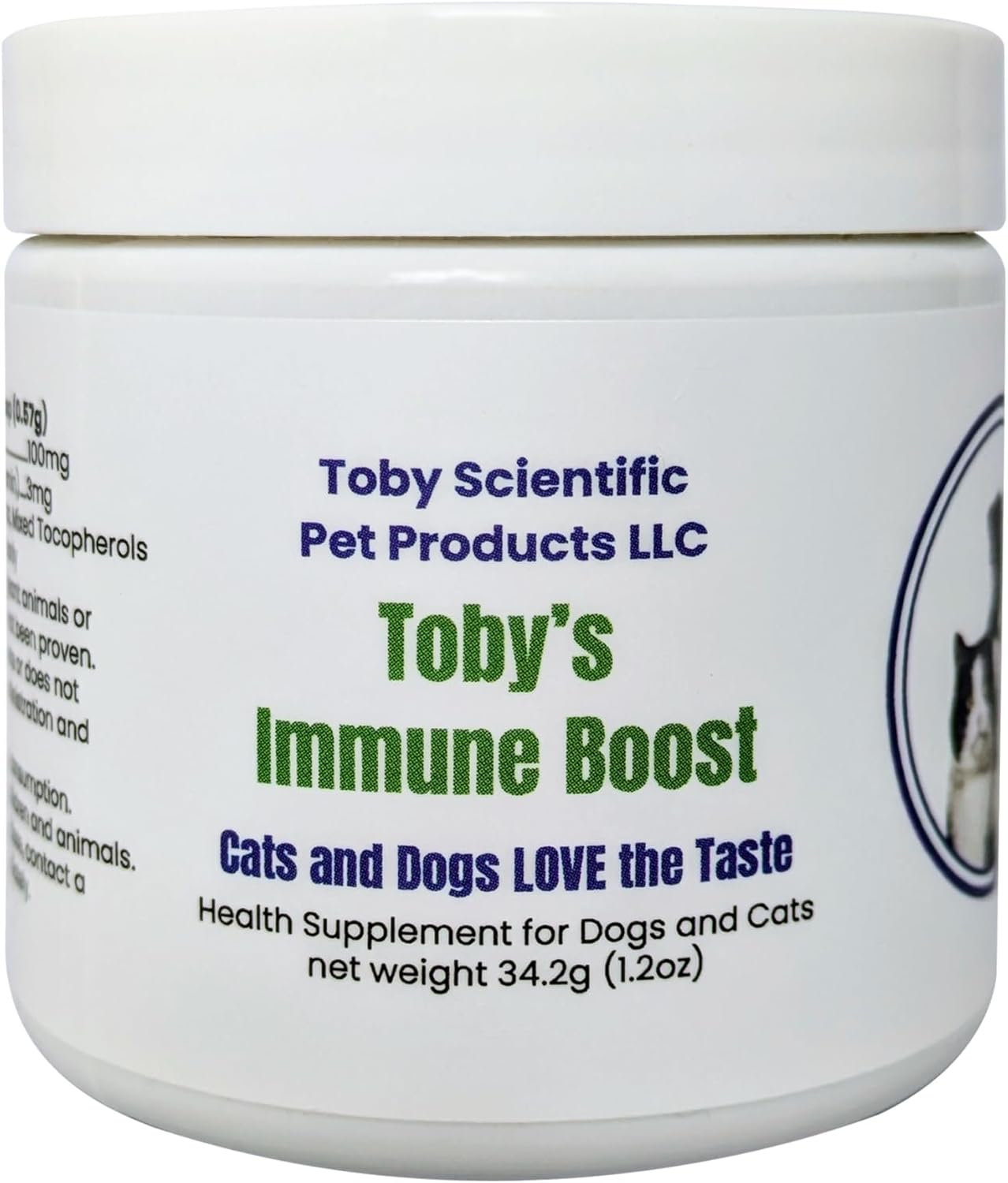 Toby's Immune Boost - Methylcobalamin B12 & D-Mannose Powder for Dogs and Cats - görsel 1