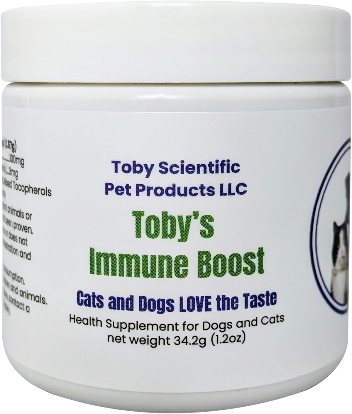 Toby's Immune Boost - Methylcobalamin B12 & D-Mannose Powder for Dogs and Cats - görsel 1