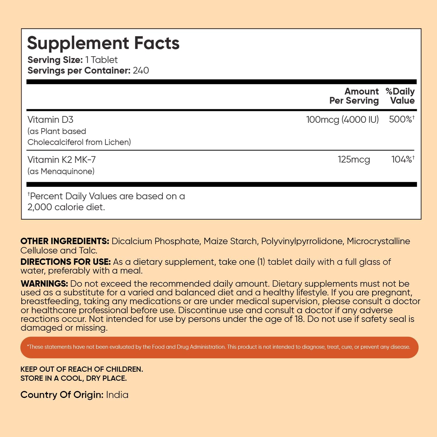 WeightWorld Vitamin D3 4000 IU + K2 (MK-7) 125mcg - 240 Tablets - görsel 4