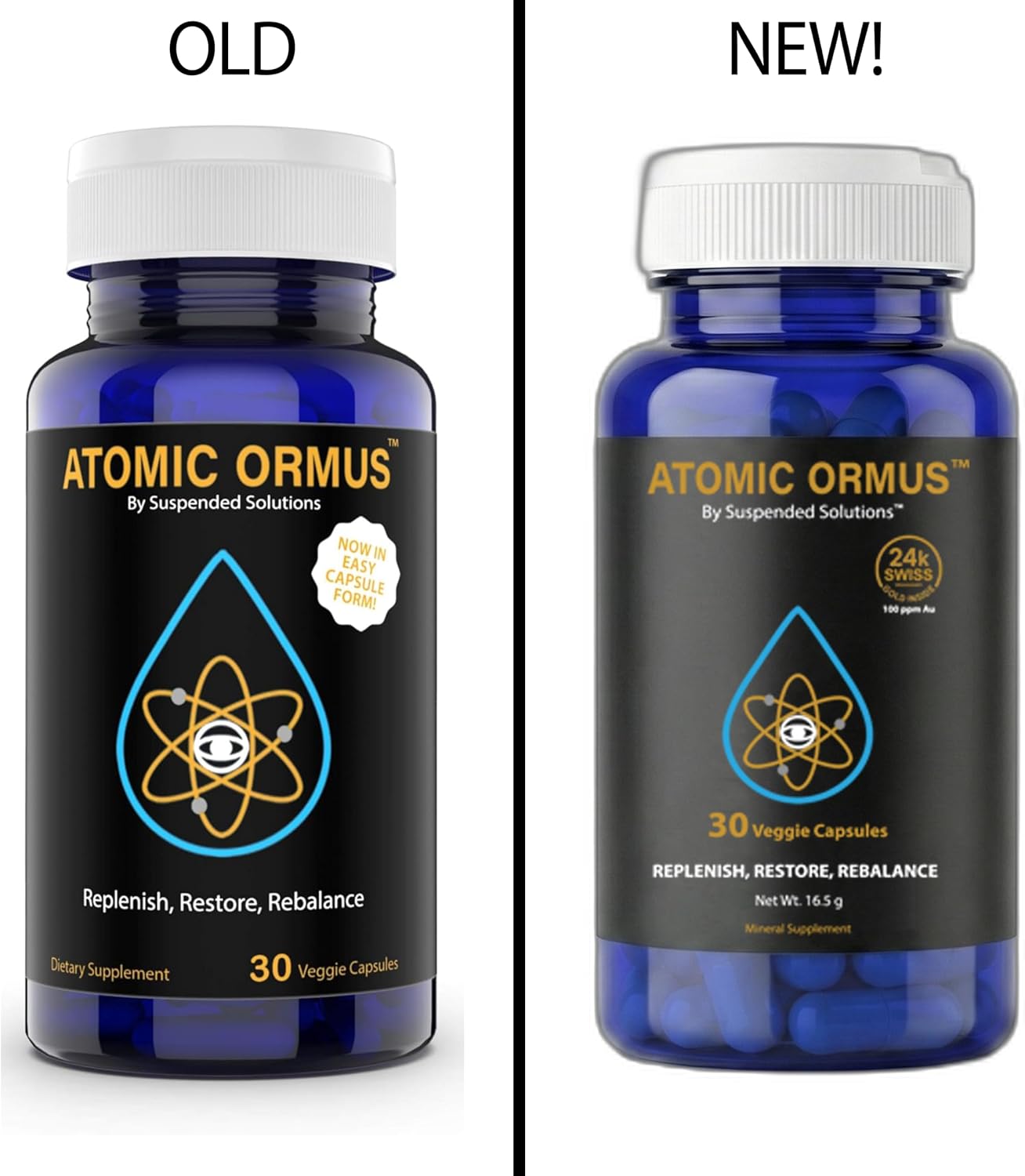 Suspended Solutions Atomic Ormus Capsules Monoatomic 24k Gold Inside - görsel 2
