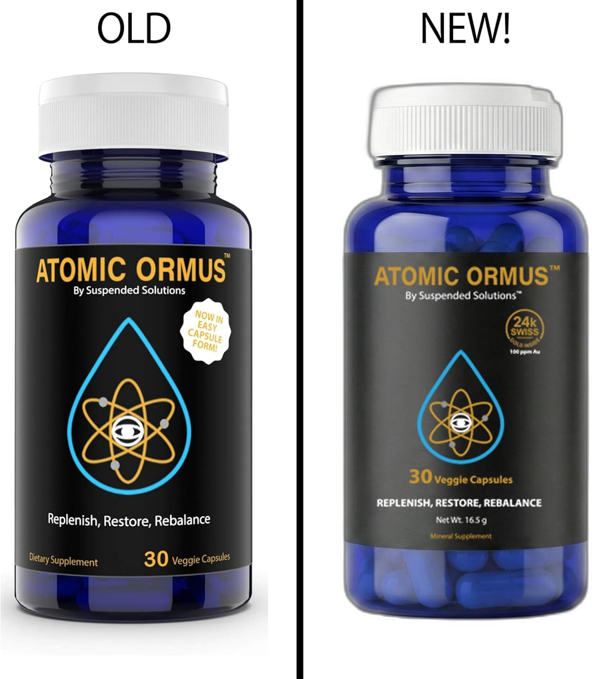 Suspended Solutions Atomic Ormus Capsules Monoatomic 24k Gold Inside - görsel 2