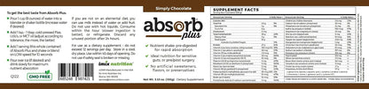 Absorb Plus Isolate Protein - Diet Supplement for Gut Health & Nutritional Support (100 g, Simply Chocolate)