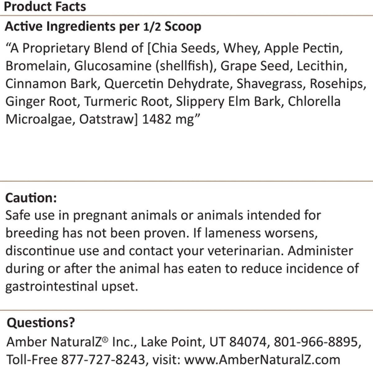 Amber NaturalZ Carticil Plus Herbal Supplement for Dogs, 60-Day Medium Dog Supply - görsel 7
