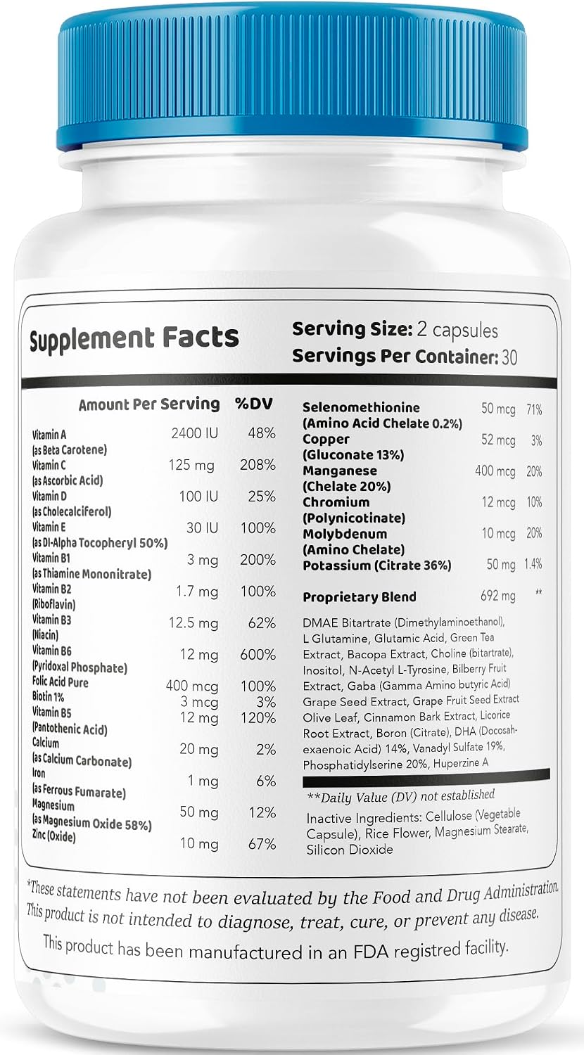 Ocuo Renew Capsules - Eye Vision Support Supplement - 60 Capsules - görsel 7