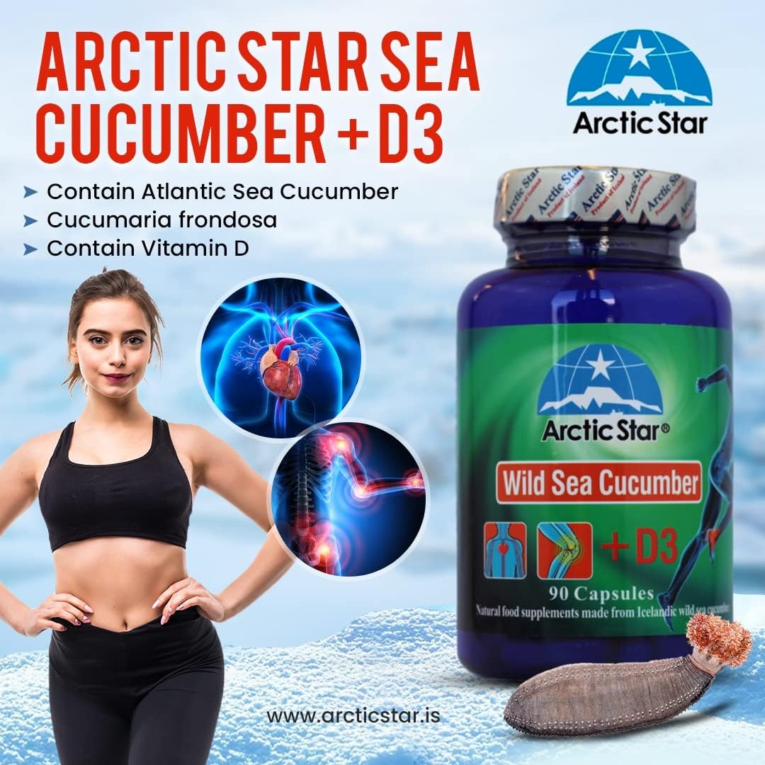 Arctic Star - Sea Cucumber with Vitamin D3 Capsules, 90 Count - görsel 4