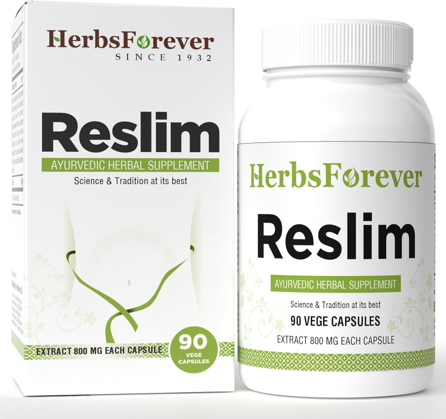 Reslim Capsules – Ayurvedic Herbal Supplement for Kapha Balance (90 Vegetarian Capsules) - görsel 1