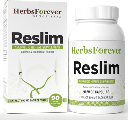 Reslim Capsules – Ayurvedic Herbal Supplement for Kapha Balance (90 Vegetarian Capsules)