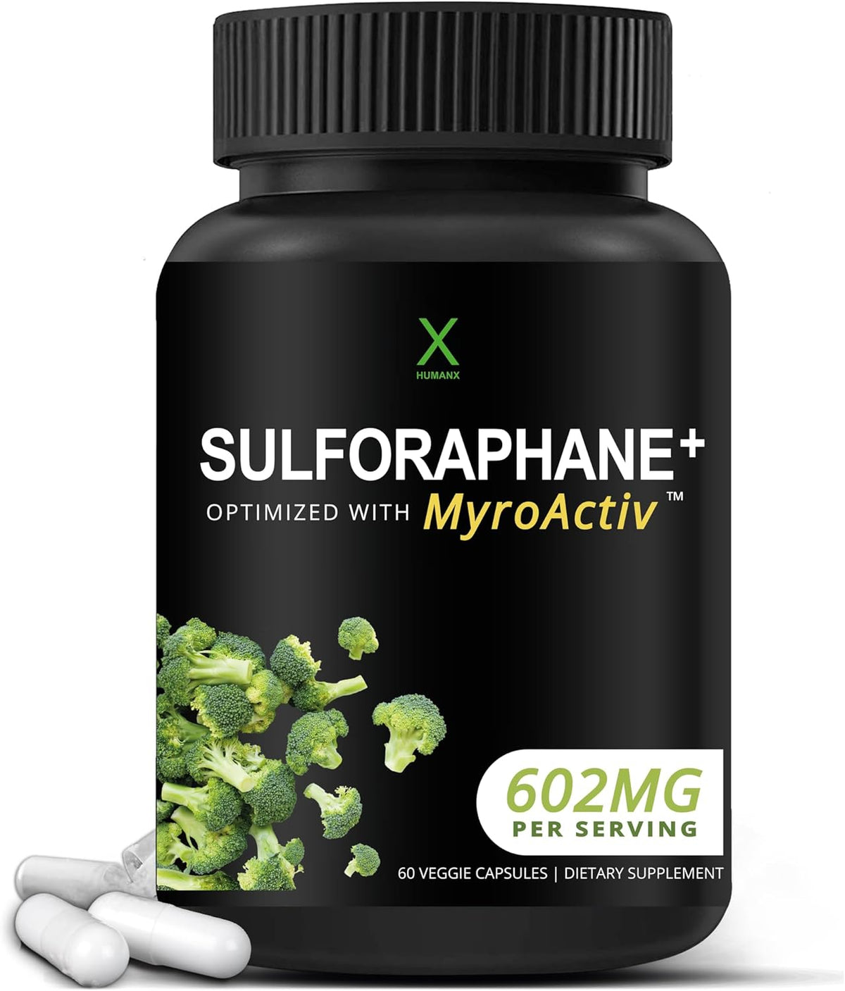 Sulforaphane+ 602mg – Broccoli Seed Extract & Moringa Supplement - görsel 1