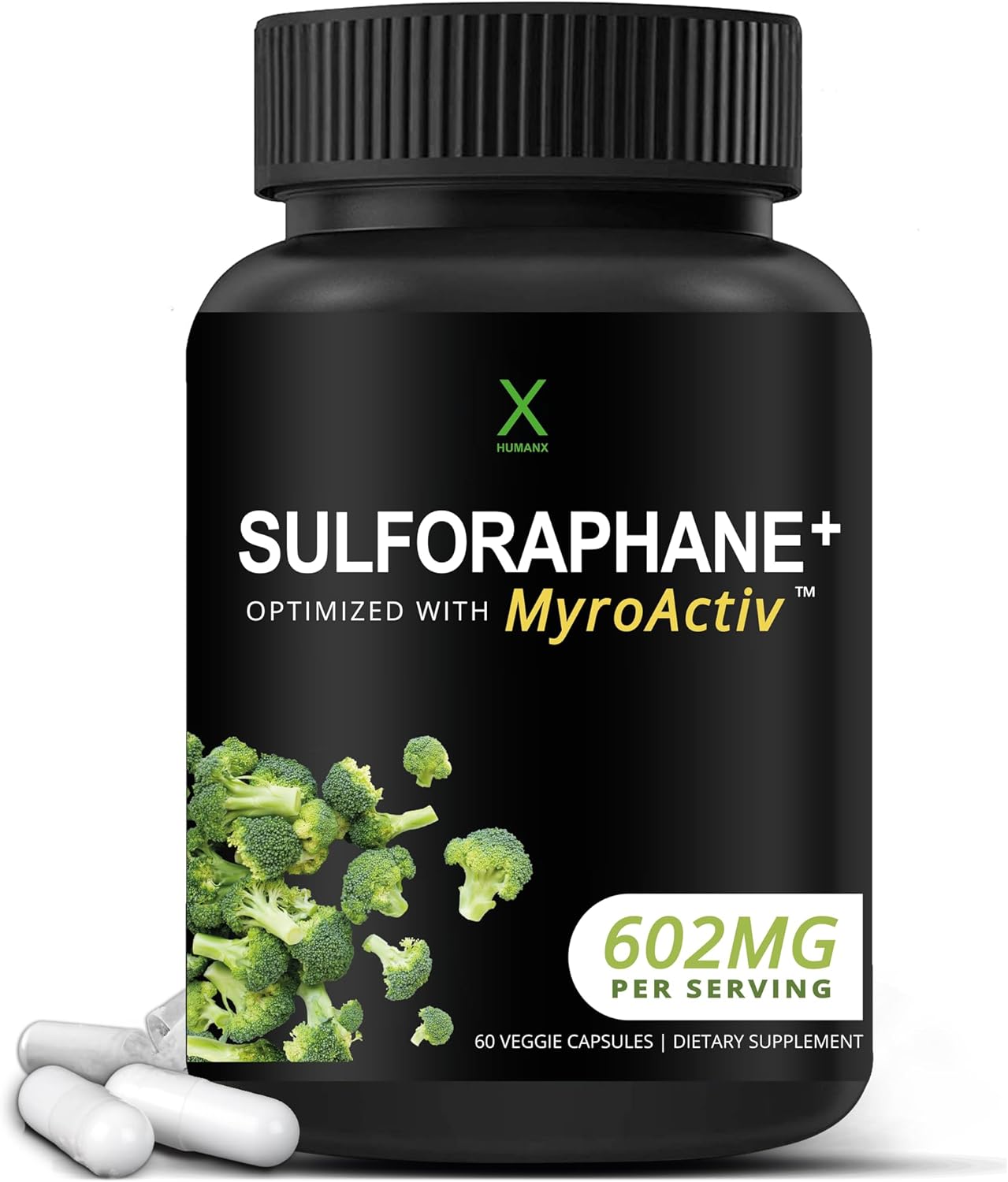 Sulforaphane+ 602mg – Broccoli Seed Extract & Moringa Supplement - görsel 1