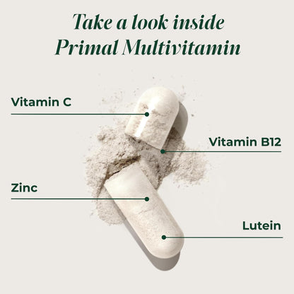 Primal Harvest Multivitamin - Daily Supplement with 21 Essential Vitamins and Minerals for Women and Men