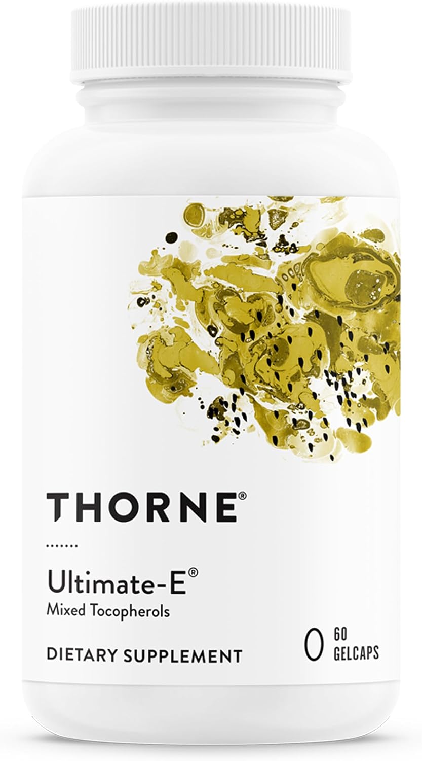 THORNE Ultimate-E - Vitamin E Food Supplement with Mixed Tocopherols - 60 Softgels - görsel 1