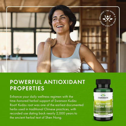 Swanson Full Spectrum Kudzu Root – 60 Capsules, 500mg Each