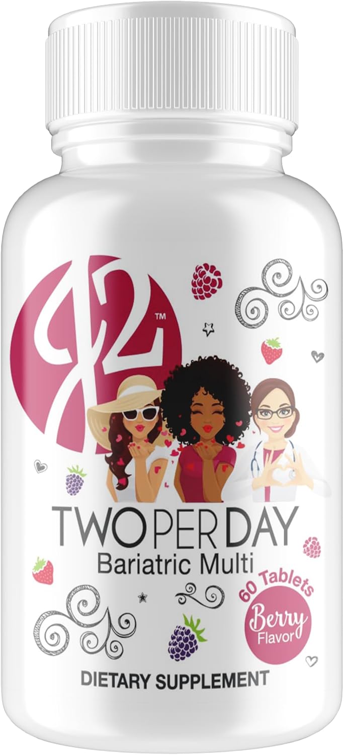 Bariatric Eating J2 Two per Day Multivitamin Chewable Berry Tablets – 30-Day Supply - görsel 1