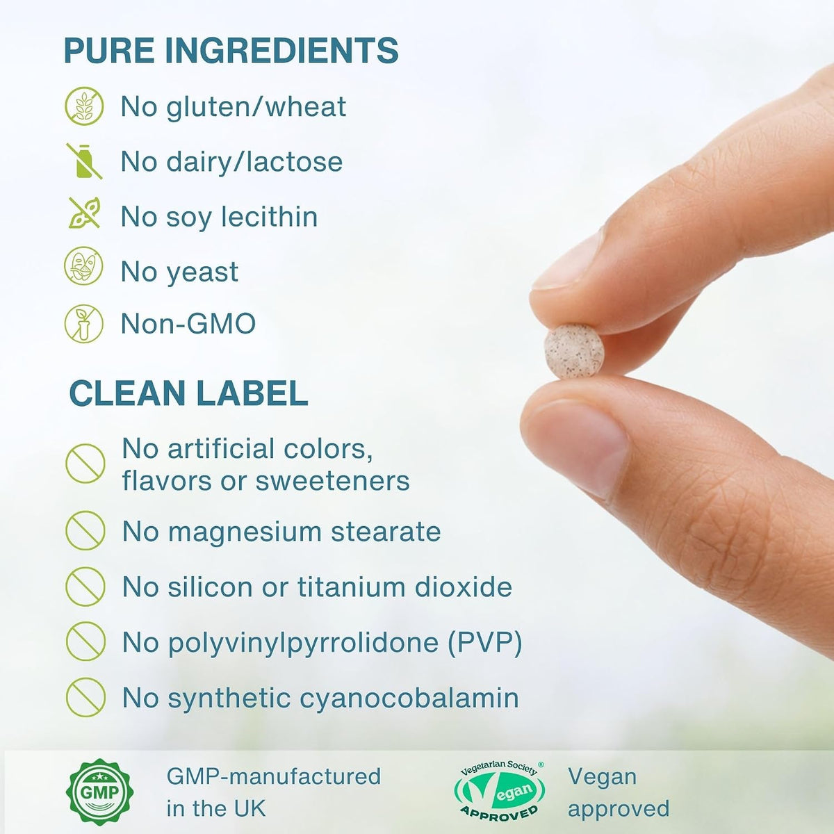Igennus Sublingual Vitamin B12 Complex 1000mcg - Triple Bioactive B12 - görsel 5