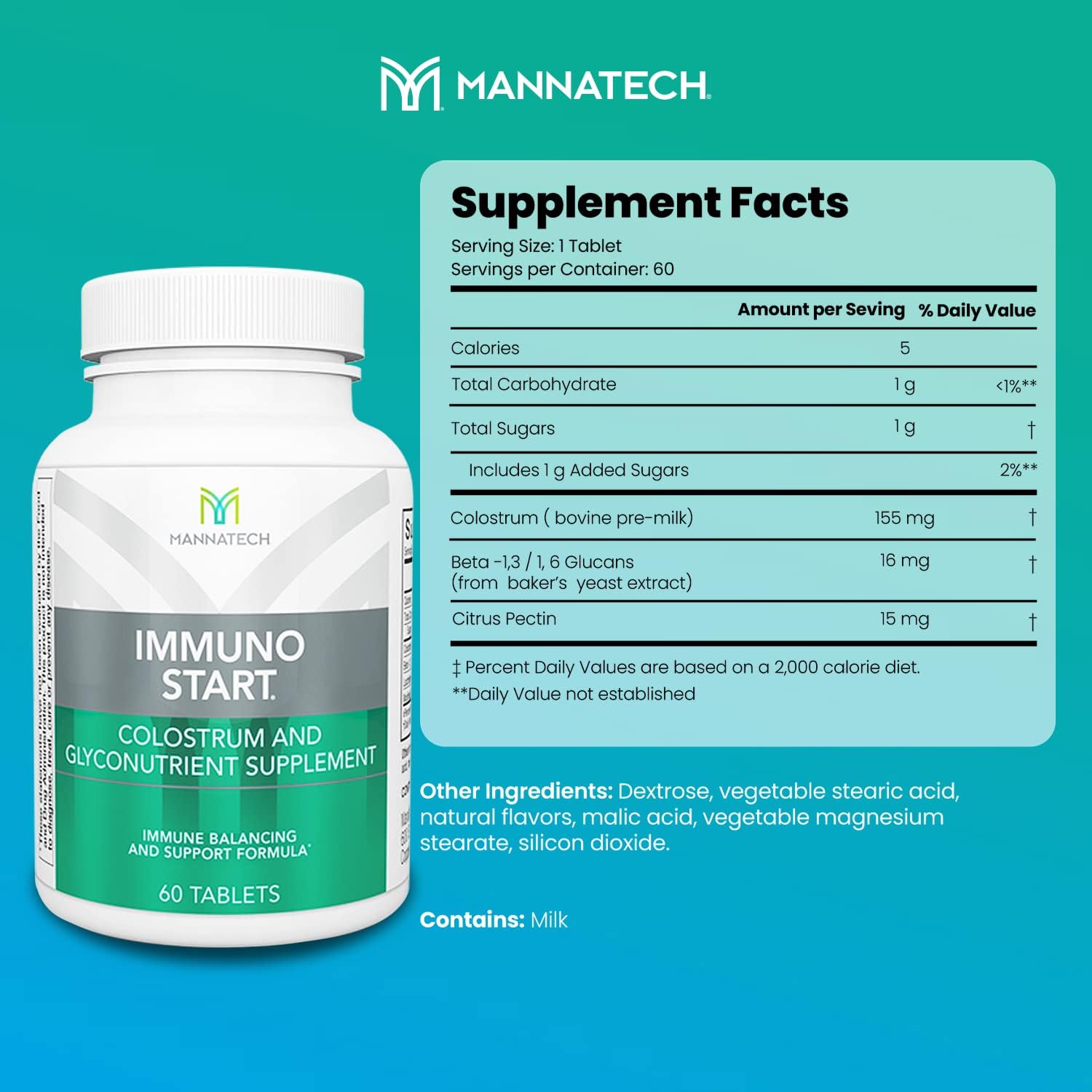 Mannatech ImmunoSTART Supplement - 60 Tablets - görsel 2