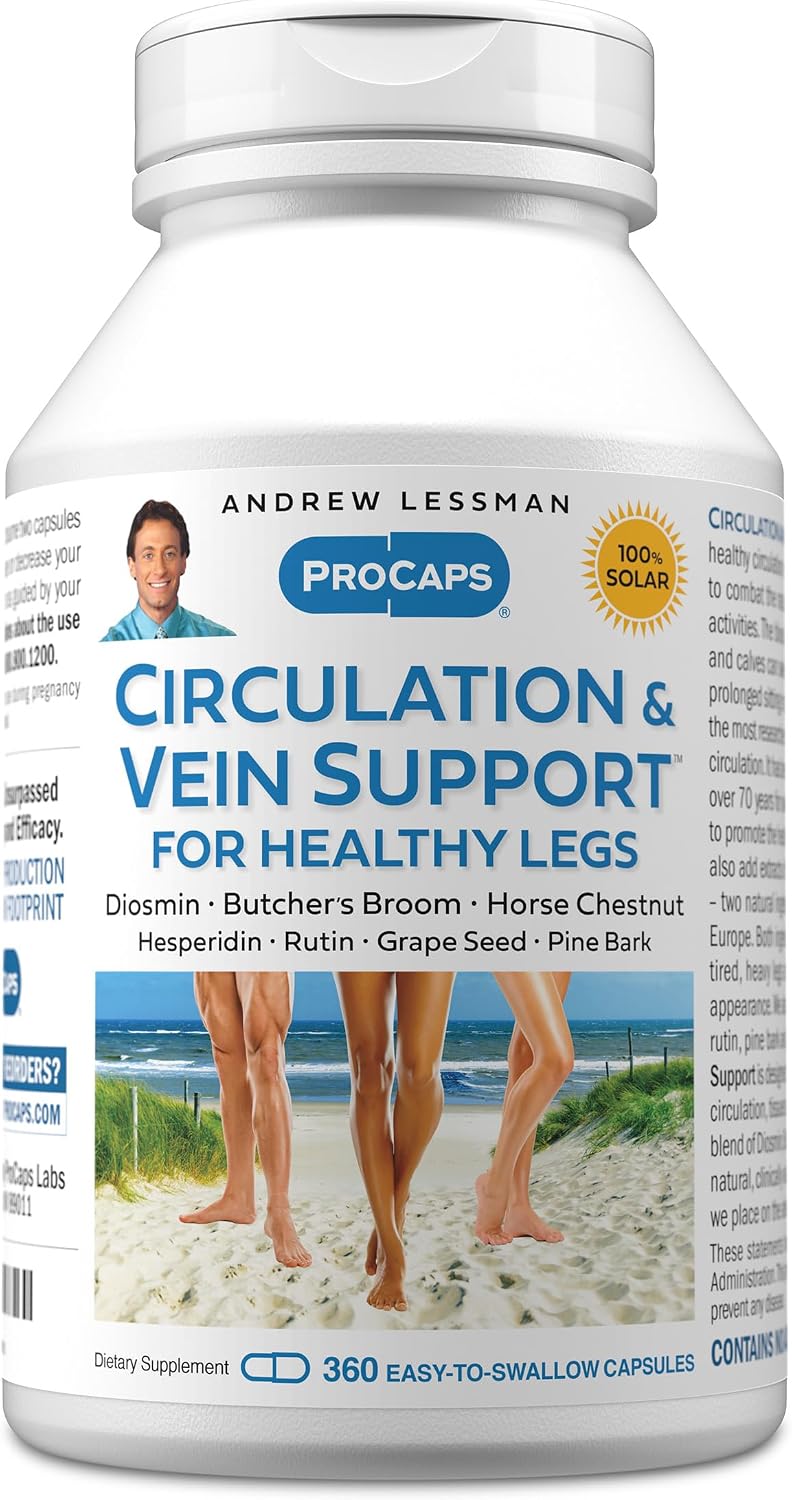 ANDREW LESSMAN Circulation & Vein Support for Healthy Legs – 360 Capsules - görsel 1