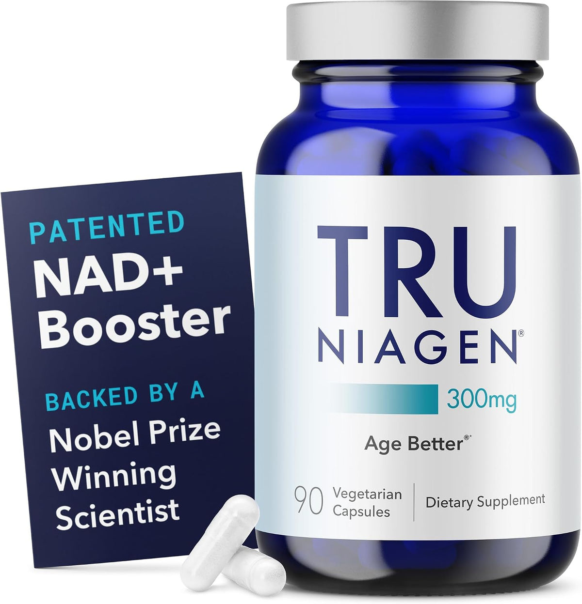 TRU NIAGEN Patented NAD+ Supplement - 300mg Niagen, 90 Capsules - görsel 1