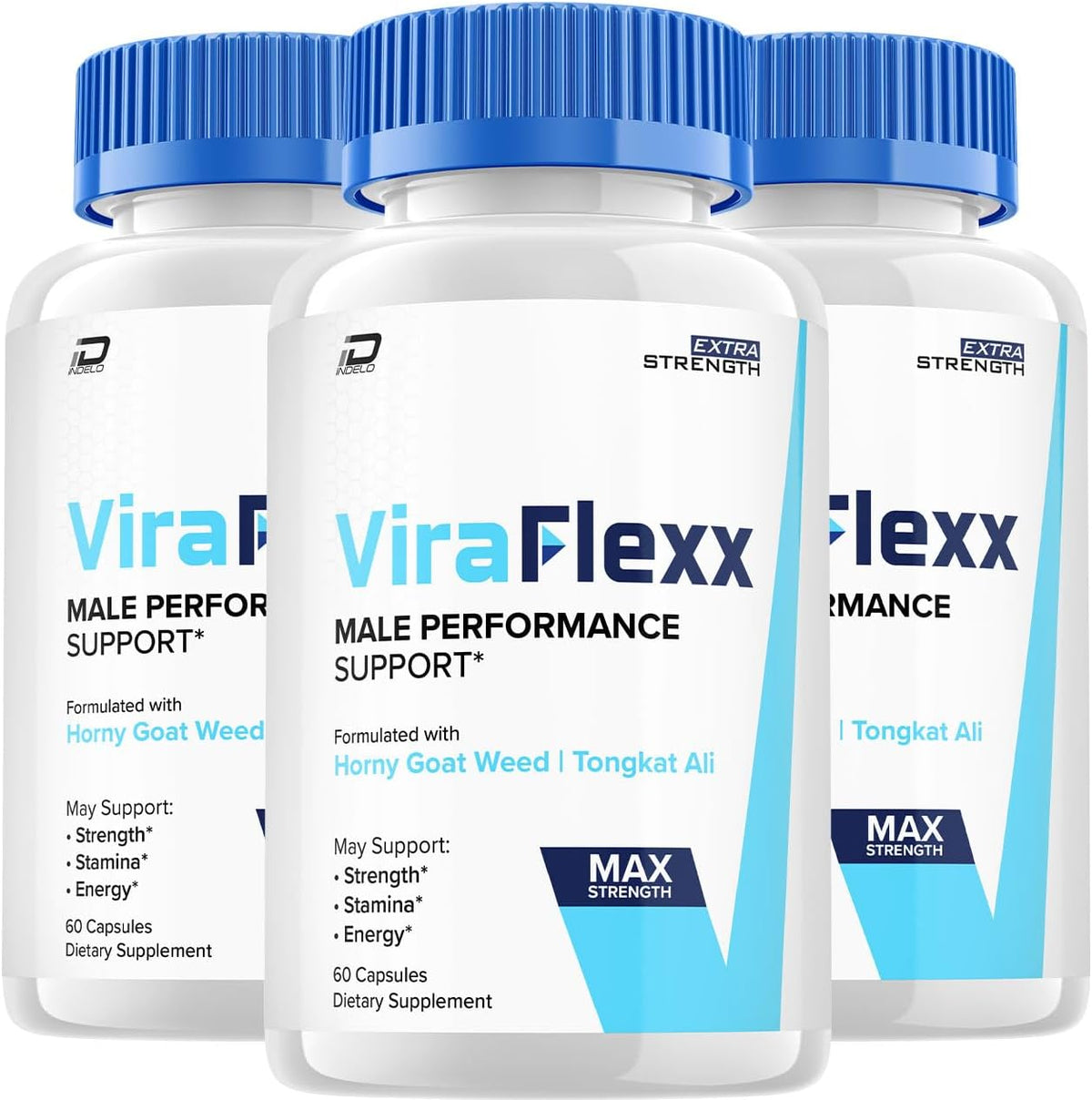 ViraFlexx Capsules Supplement - Advanced Men's Wellbeing Support (180 Capsules, 3 Pack) - görsel 1