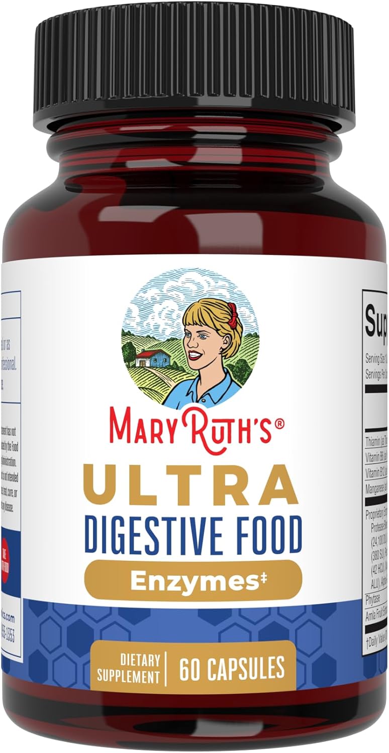 MaryRuth's Ultra Digestive Enzymes | Gut Health Supplement | 60 Capsules - görsel 1