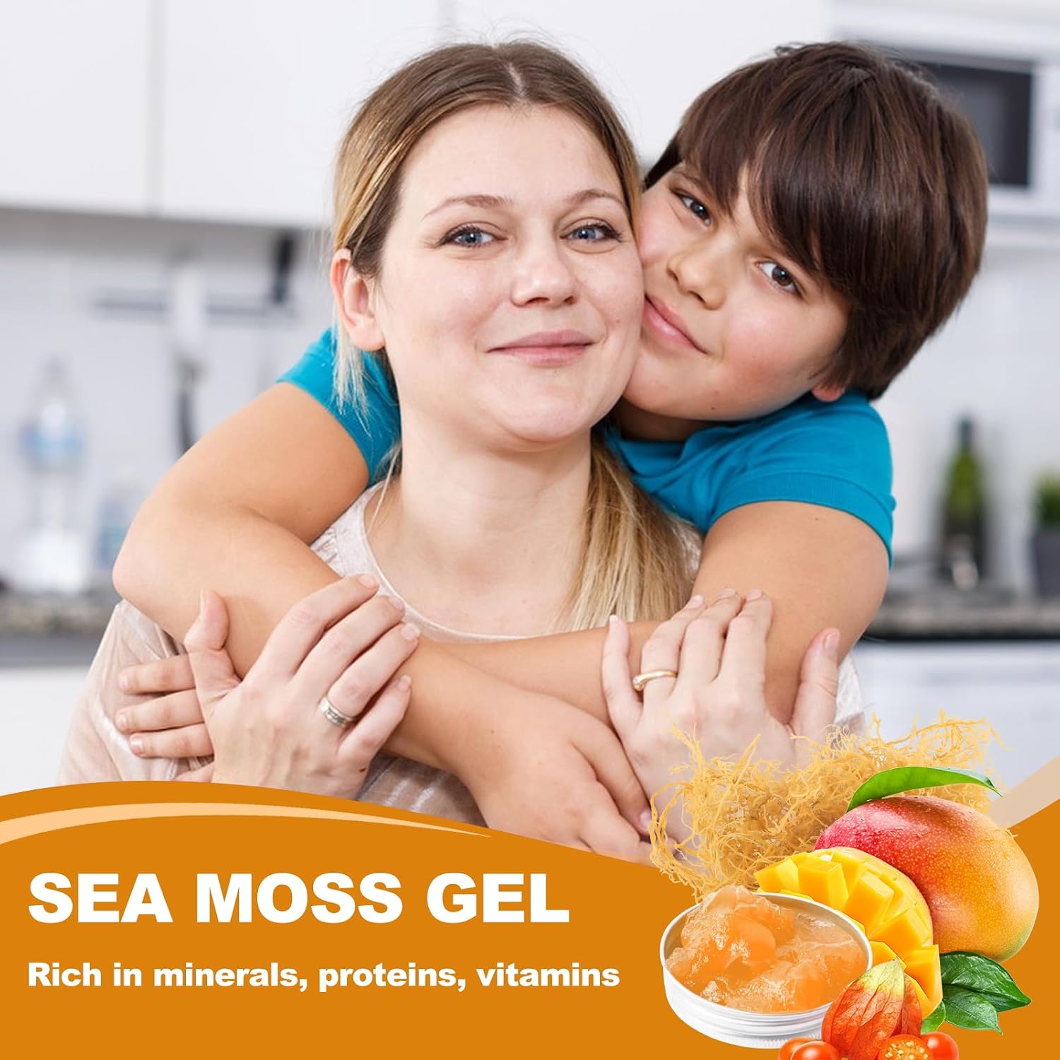 Sea Moss Gel – Raw Flavoured Irish Seamoss with Ashwagandha, Mango Flavour, Immune & Digestive Support, 524 g - görsel 6
