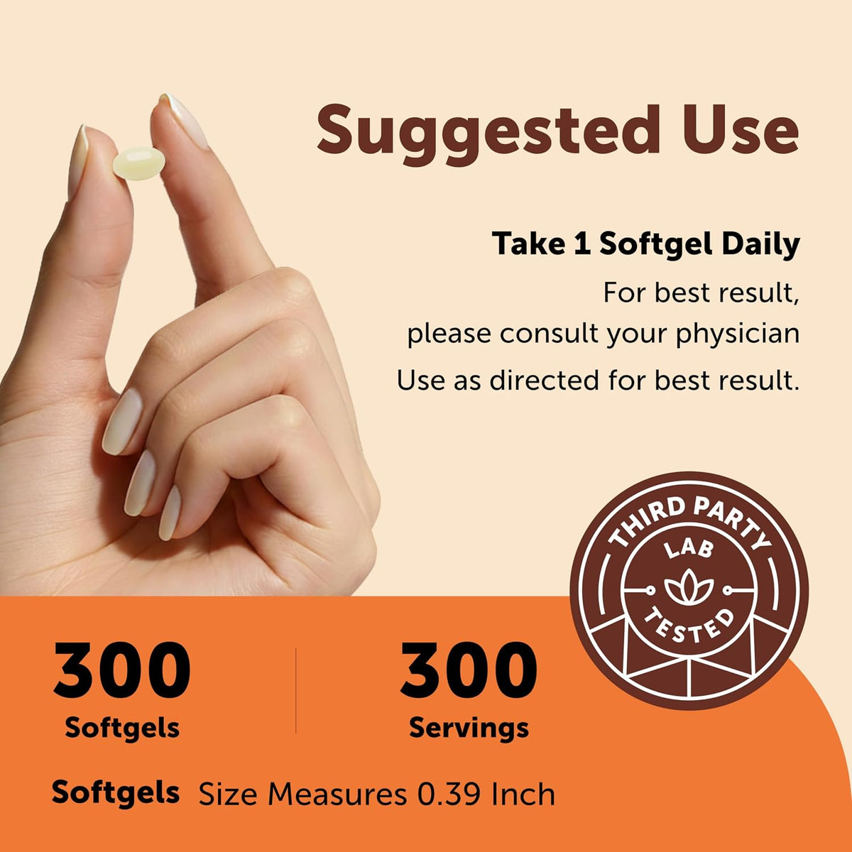 Micro Ingredients Vitamin D3 2,000 IU + K2 MK-7 50 mcg, 300 Softgels | Made with Coconut Oil | 2-in-1 Formula | Easy to Swallow, Non-GMO - görsel 4