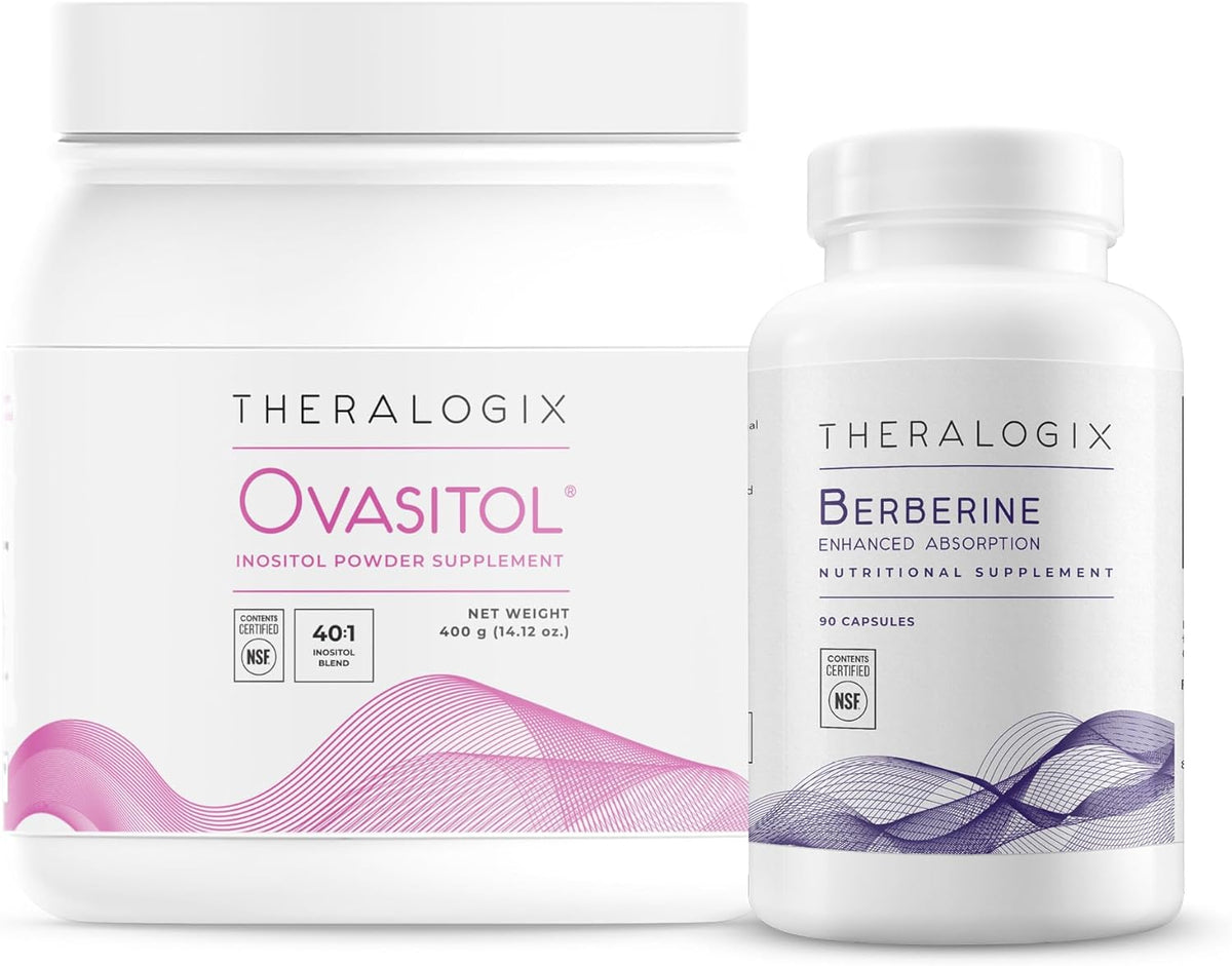 Theralogix Ovasitol Inositol Canister + Berberine Enhanced Absorption Bundle, 400g & 90 Capsules (Pack of 2) - görsel 1