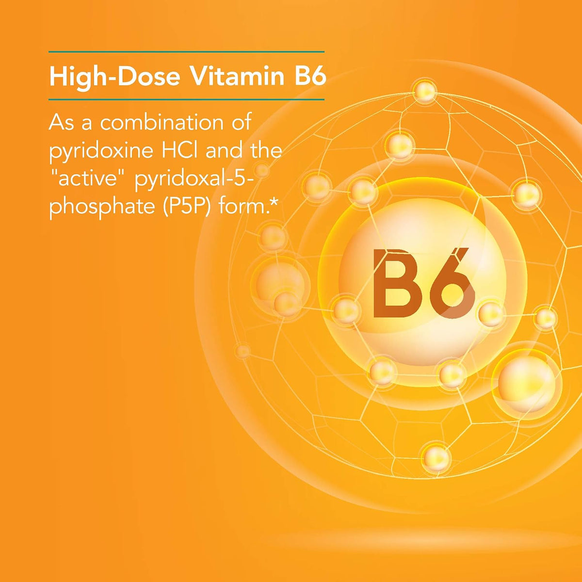 Pyridoxine P5P - Vitamin B6 (Pyridoxal Phosphate) 60 Capsules - görsel 4