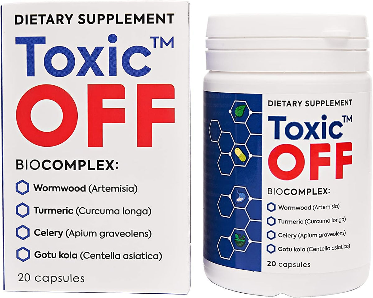 TOXIC OFF Daily Easy Swallow Capsules, 20 Servings - görsel 2