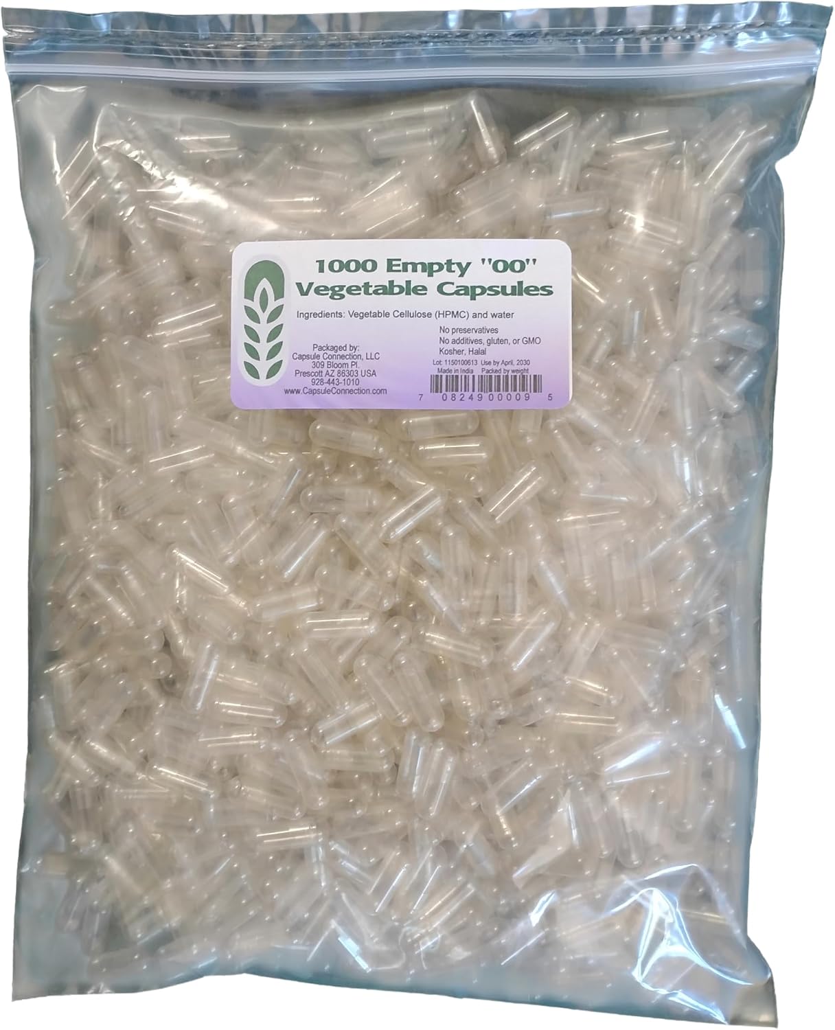 Capsule Connection 10,000 Bulk Wholesale 00 Empty Vegetable Capsules, Vegan - görsel 3