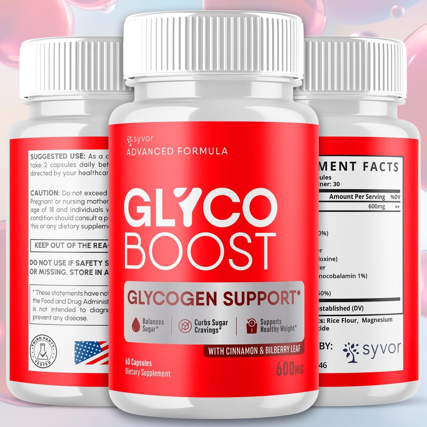 Glyco Boost Capsules – Premium Glycogen Support Food Supplement, 5-Pack (300 Capsules) - görsel 2