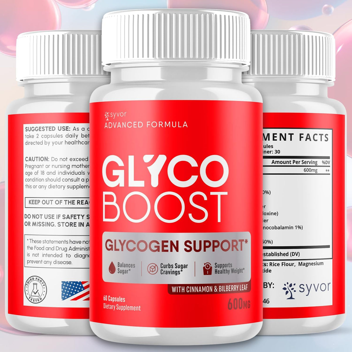 Glyco Boost Capsules – Premium Glycogen Support Food Supplement, 5-Pack (300 Capsules) - görsel 2
