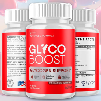Glyco Boost Capsules – Premium Glycogen Support Food Supplement, 5-Pack (300 Capsules)