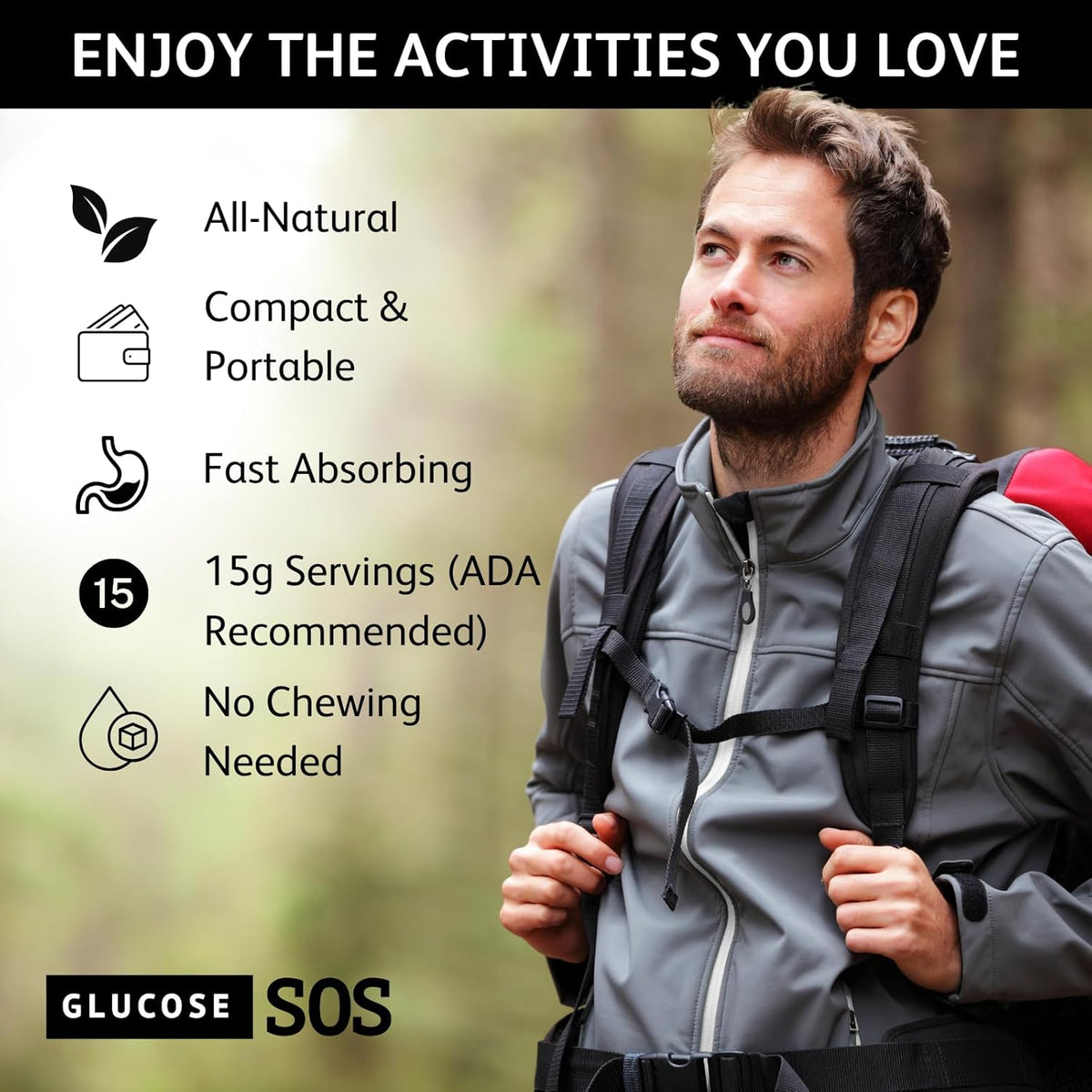 Glucose SOS Glucose Powder Packets – Natural Dextrose, Fast Absorption, Green Apple, 12 Servings - görsel 4