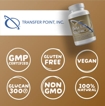 Transfer Point Beta 1,3D Glucan 100 mg Immune Support Supplement, 60 Capsules