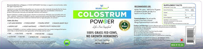 WELLNESS EXTRACT Bovine Colostrum Powder with Lactoferrin, Grass-Fed Organic Colostrum Supplement for Gut Health, Immune Support & Muscle Recovery, Rich in IgG & IgA, Unflavoured, 5.3oz