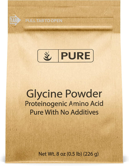Pure Original Ingredients Glycine Powder (227g) - Non-GMO, Non-Essential Amino Acid