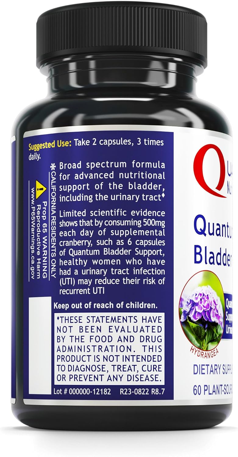 QNL Quantum Bladder Support - Organic Cranberry Capsules for Urinary Tract and Bladder Health - 60 Plant-Source Capsules - görsel 3