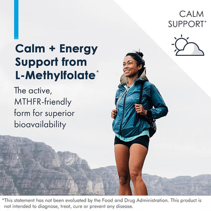 Metabolic Maintenance L-Methylfolate 10 mg - Promotes a Positive Mood - Active Folate for Methylation Support & Biochemical Reactions - Highly Bio-available - 90 Servings - 90 Capsules