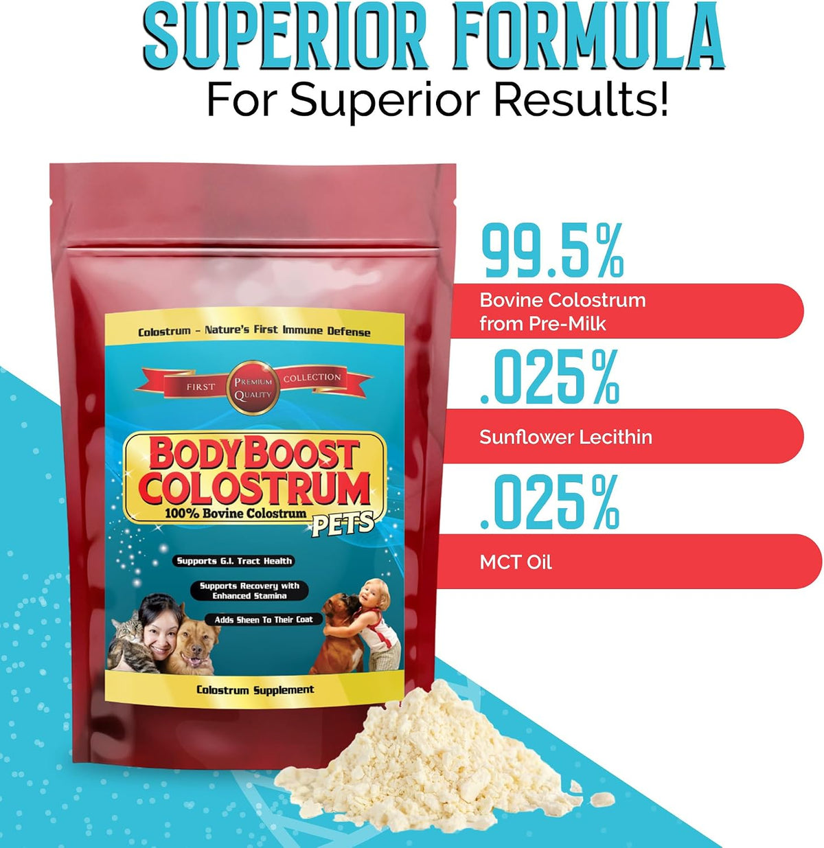 BodyBoost Bovine Colostrum Powder for Dogs – Allergy Relief: By supporting a balanced immune system, colostrum may – Image 4