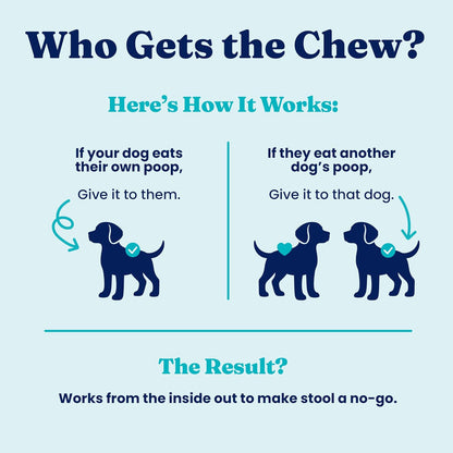 Solid Gold No Poo Chews for Dogs – Coprophagia Deterrent & Faeces Eating Deterrent with Peppermint & Probiotics – 60ct
