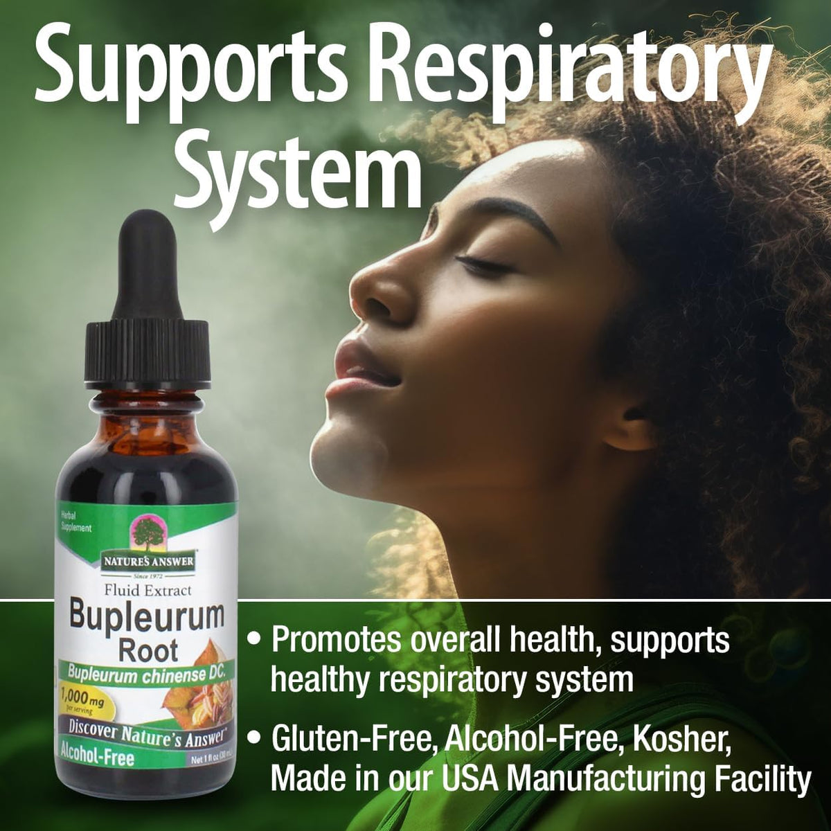 Nature's Answer Bupleurum Root – Herbal Food Supplement – 1000mg (30 ml) - görsel 4