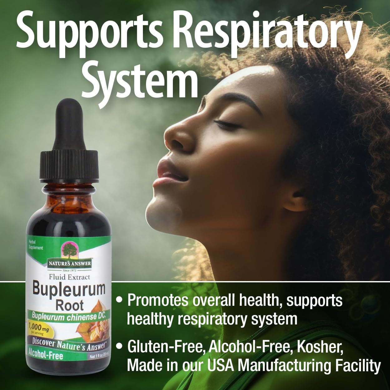Nature's Answer Bupleurum Root – Herbal Food Supplement – 1000mg (30 ml) - görsel 4