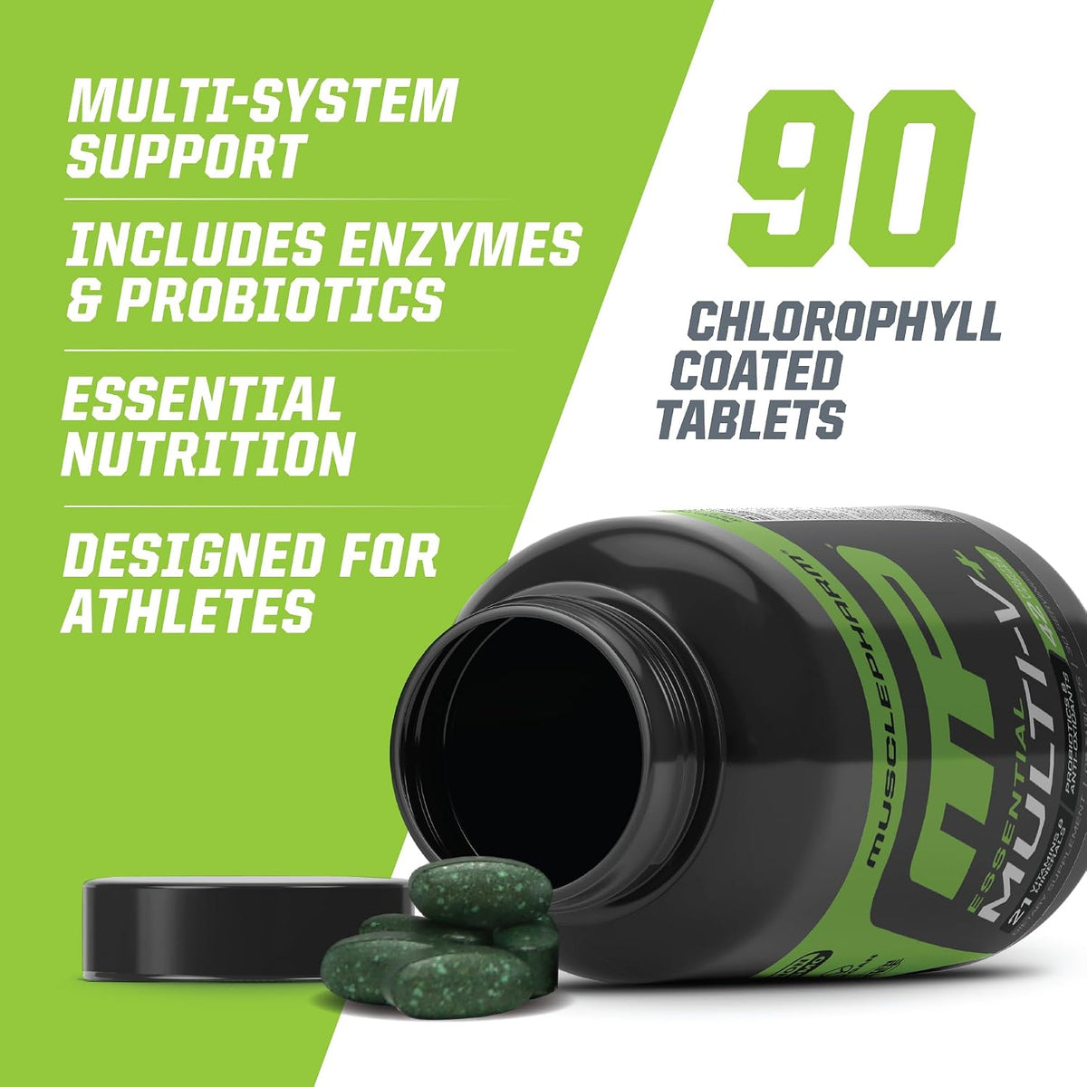 Muscle Pharm Essentials Multi-V+ – Daily Multivitamin for Men & Women (90 Tablets) - görsel 6