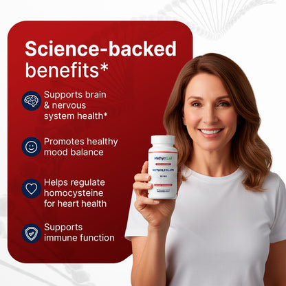 Methyl-Life® L-Methylfolate 10 mg - Chewable Active Folate Tablets with Cerebrofolate® (L-5-MTHF, Calcium) | Vegan, Non-GMO, Gluten-Free | 90 Chewable Tablets