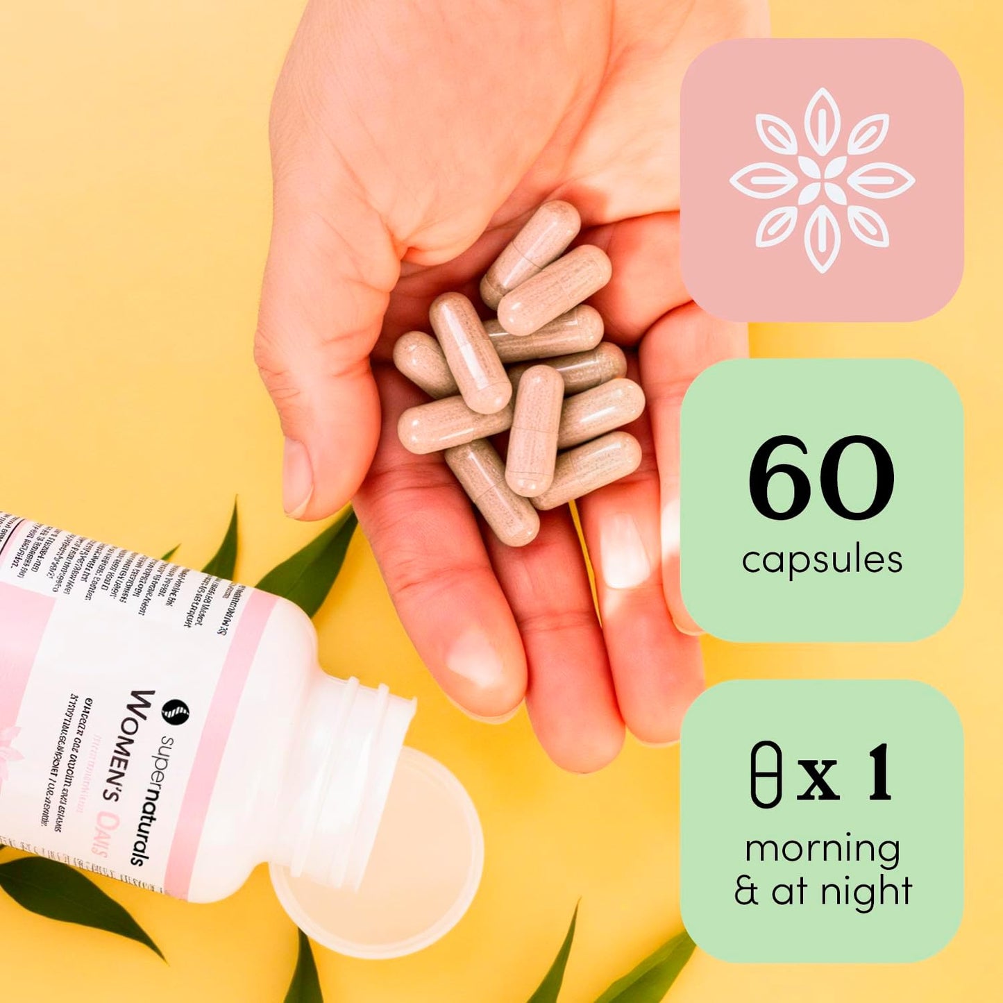 Super Naturals Health Women's Multivitamin - Immune Defence, Vegan - 60 Capsules - görsel 3
