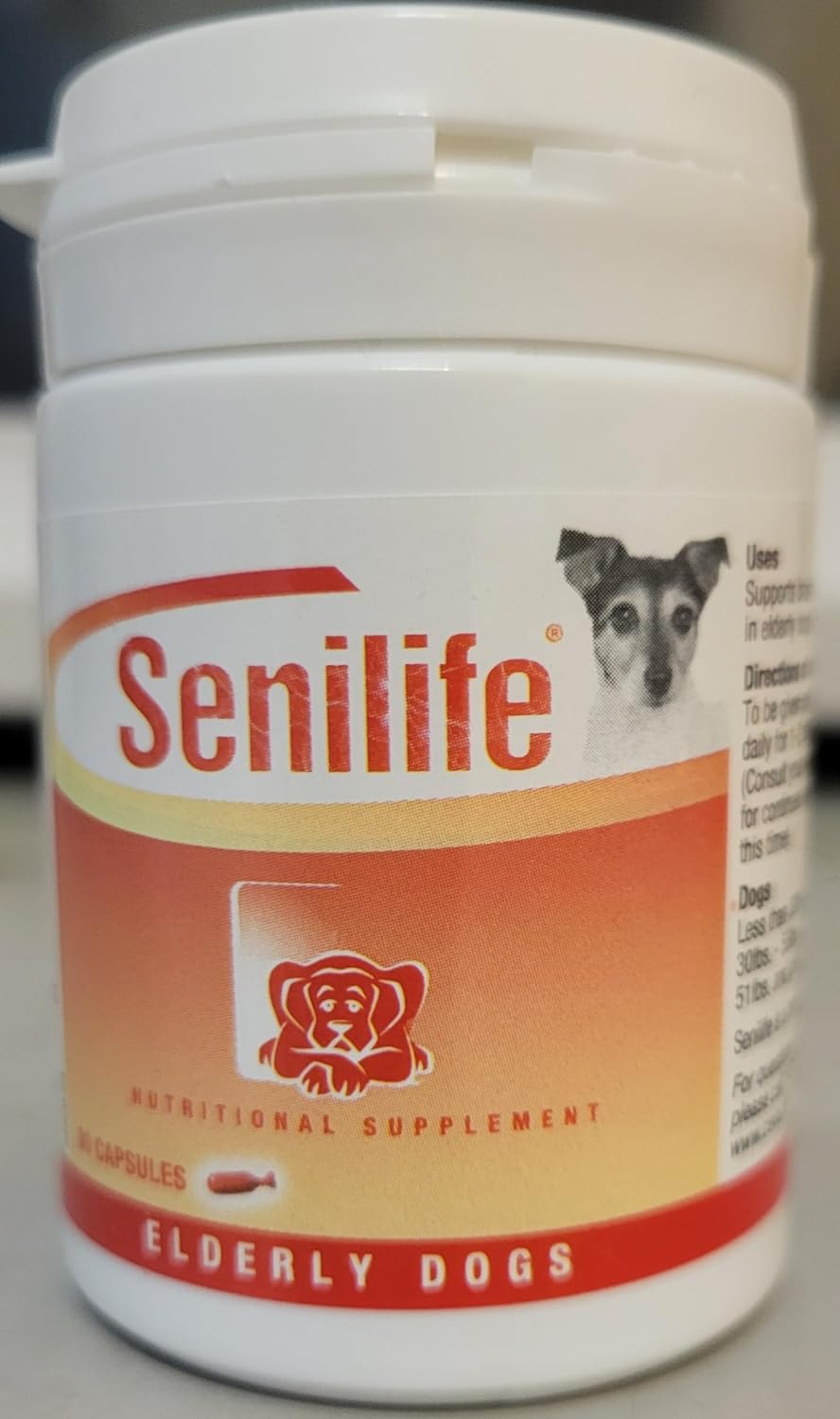 Senilife Cognitive Support Capsules for Senior Dogs, Brain Health & Cognitive Function Supplement, Supports Memory & Mental Alertness, 30 Capsules - görsel 5