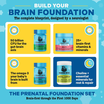Best Nest Wellness Mama Bird Multi+ Prenatal Gummies - Strawberry Flavour, Methylfolate, Iron-Free - 30 Servings