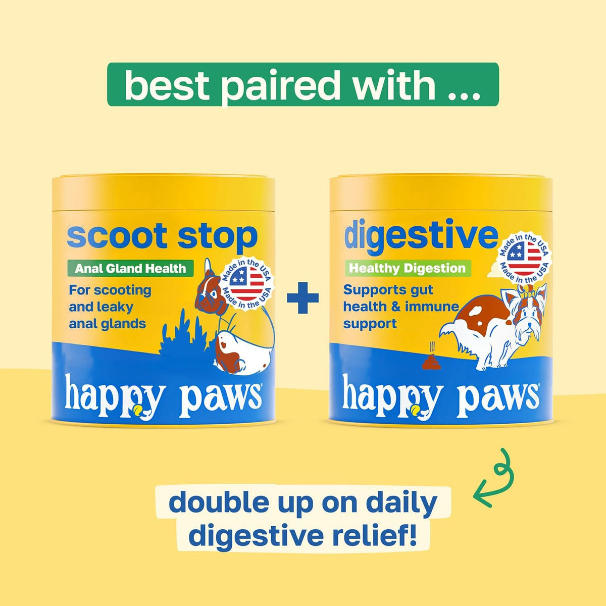 Happy Paws Scoot Stop Dog Chews, Anal Gland Support for Dogs, Soft Chews with Coconut Oil, Pumpkin, Sweet Potato & Sea Kelp for Healthy Digestion, Organic, Non-GMO, Vegan, Chicken Flavour, 200 Count - görsel 8